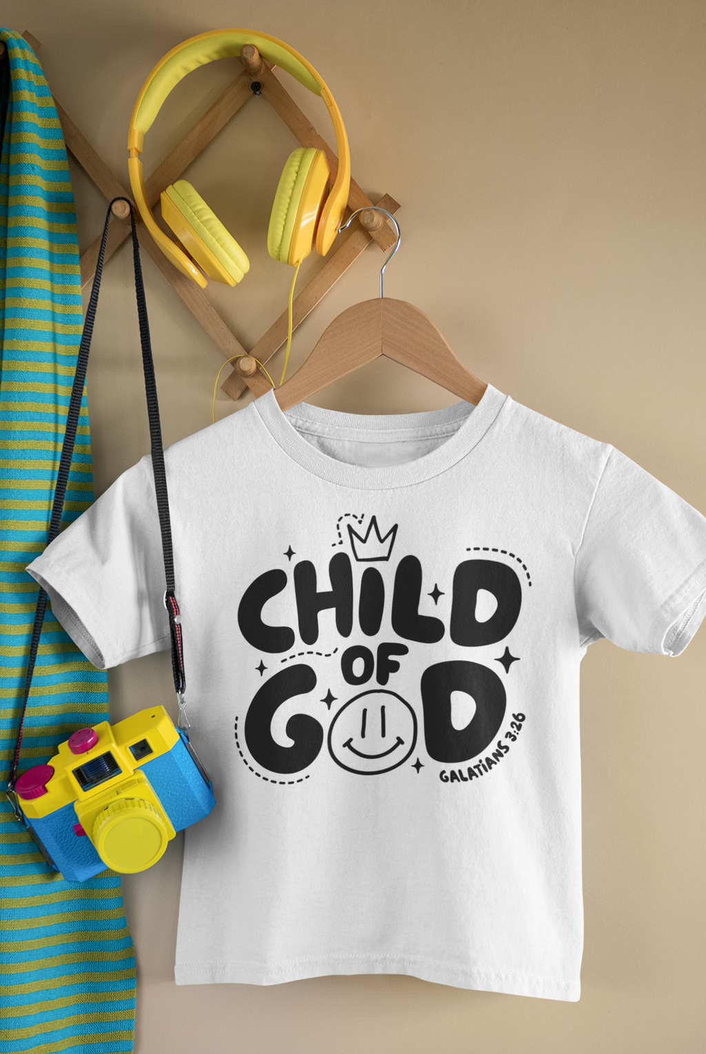 Child of God Kids Tee – Galatians 3:26 | Faith Shirt for Kids