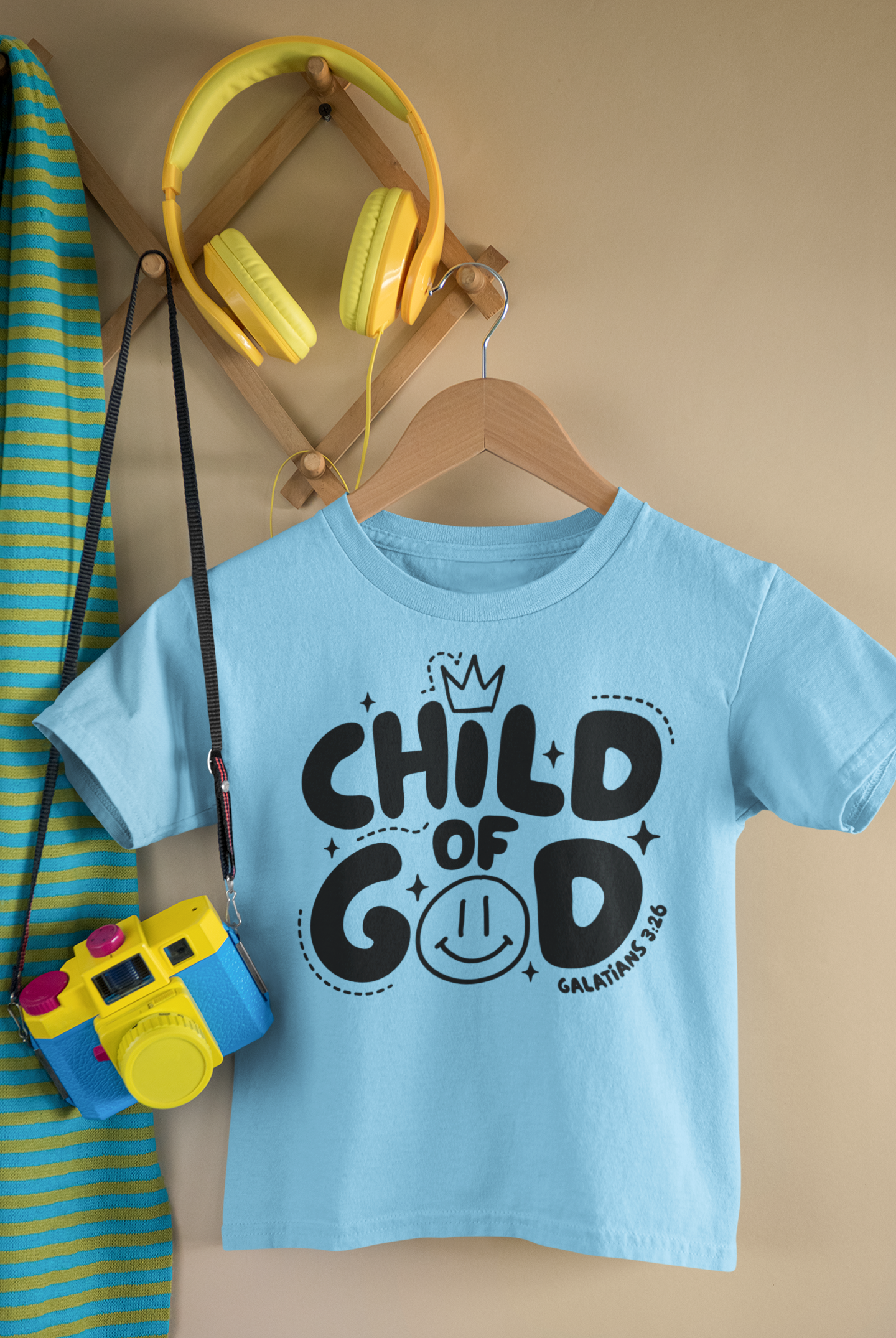 Child of God Kids Tee – Galatians 3:26 | Faith Shirt for Kids