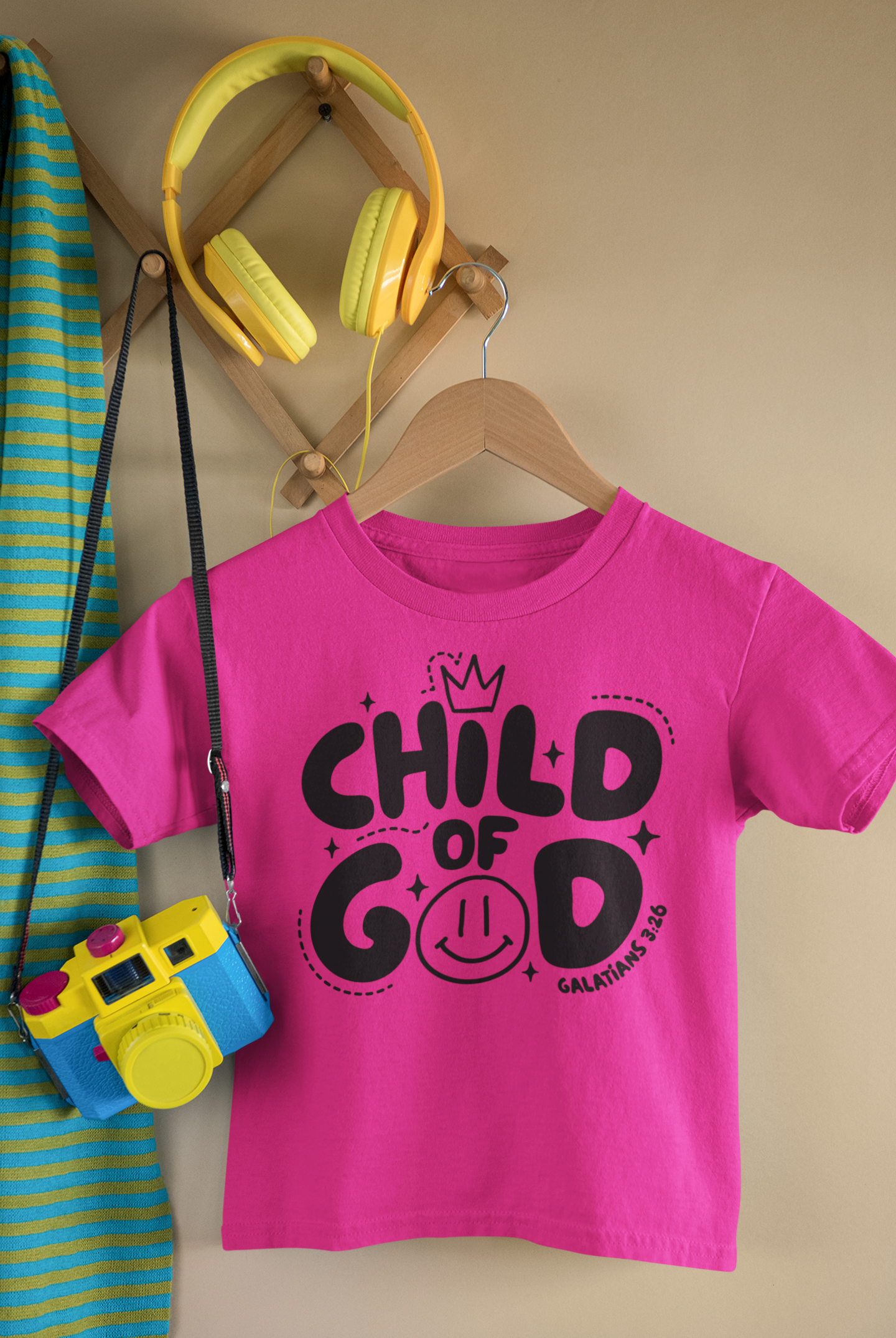 Child of God Kids Tee – Galatians 3:26 | Faith Shirt for Kids