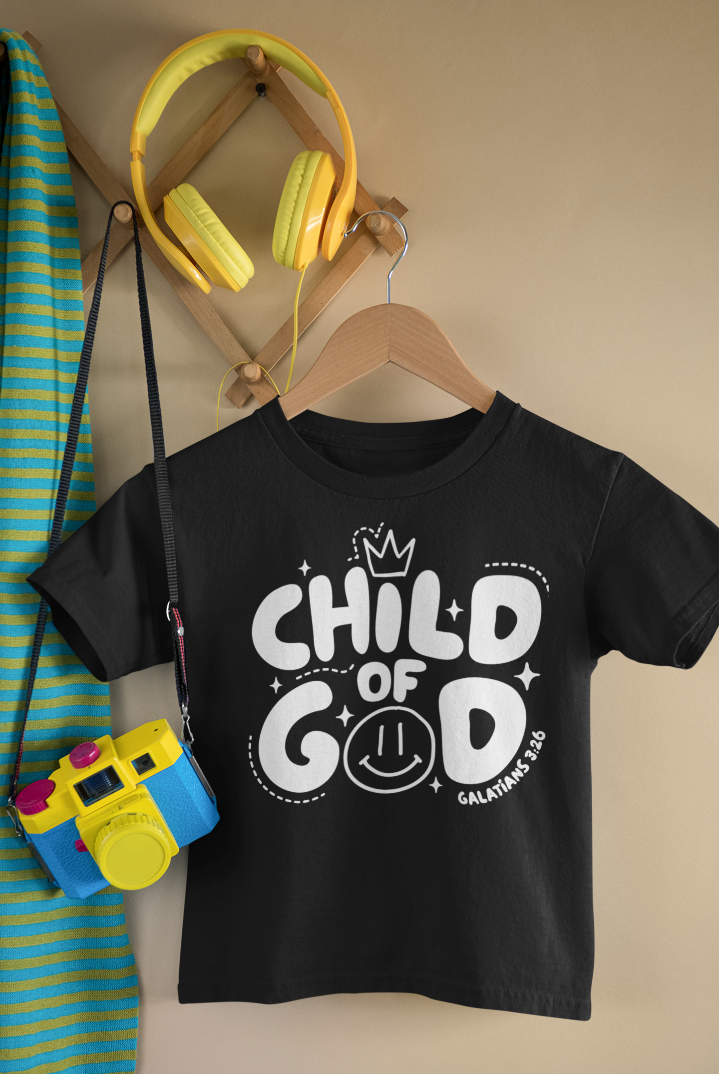 Child of God Kids Tee – Galatians 3:26 | Faith Shirt for Kids